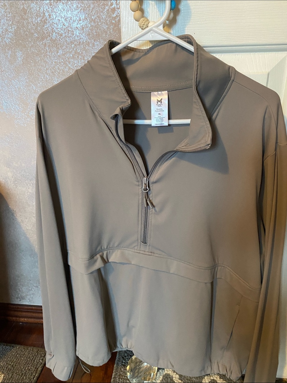 Women’s Half-Zip Pullover Jacket - Taupe